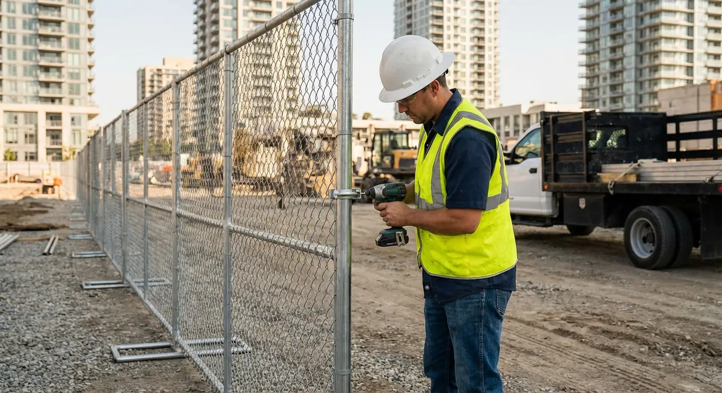 Downtown Vineland temporary fencing and site security