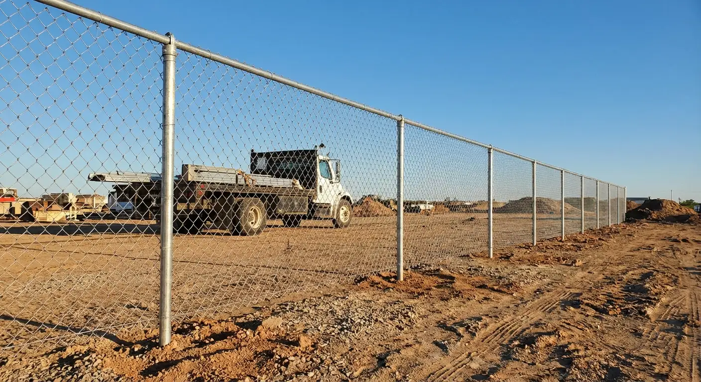 Wind-rated temporary fencing site in Vineland, NJ