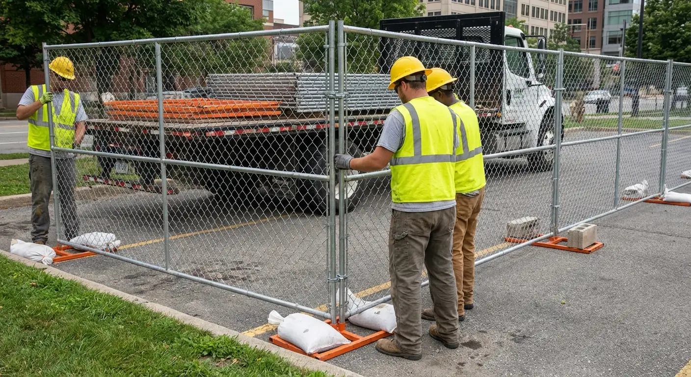 Temporary fencing solutions meeting Vineland requirements