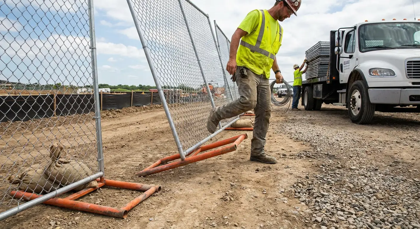 Diagram showing common crowd control barrier failure points in Vineland, NJ