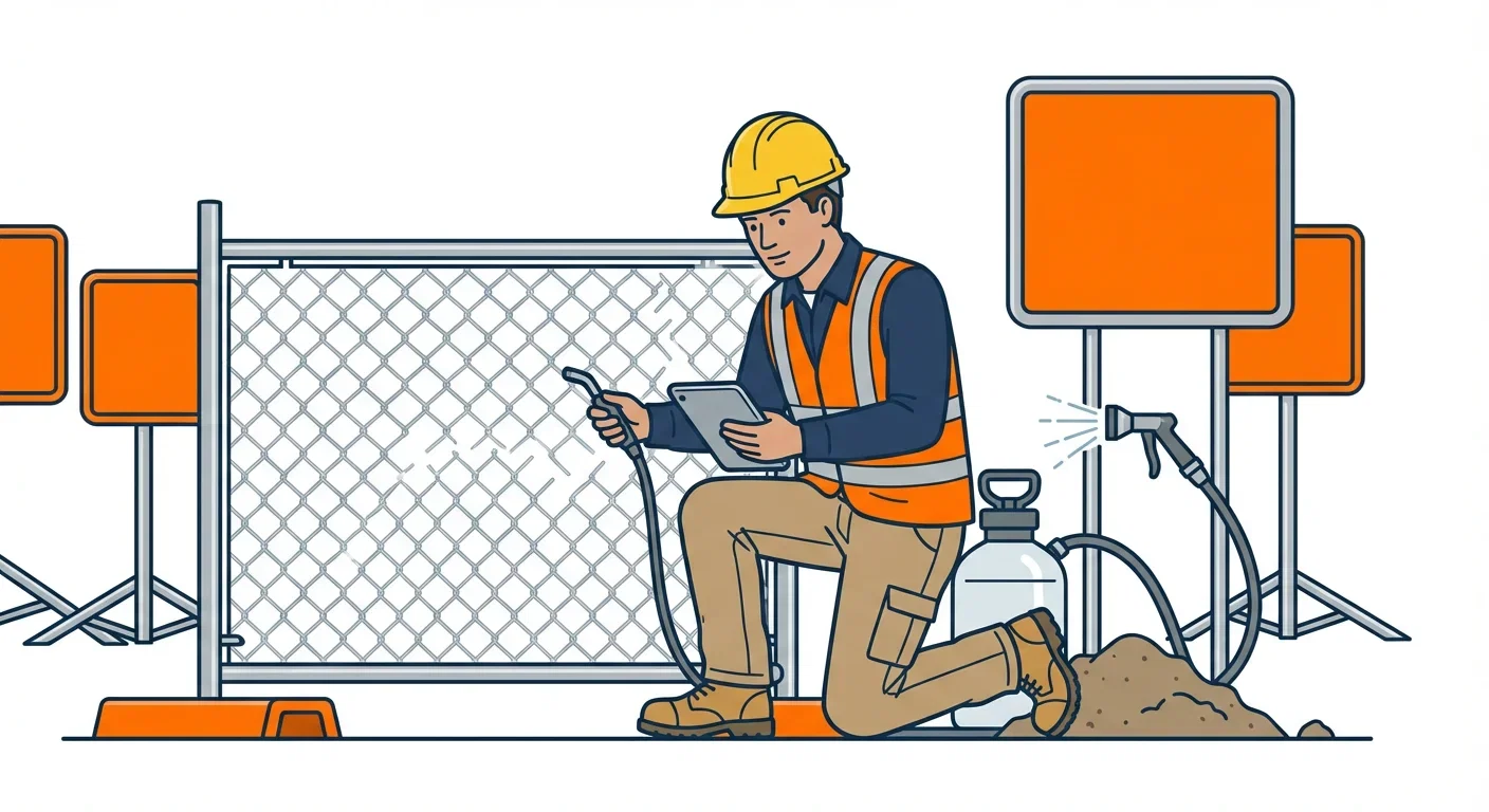 SWPPP Dust Compliance Warning Signs Infographic in Vineland, NJ